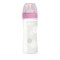 Chicco Well Being Biberon in vetro rosa con tettarella in silicone 0M+ 240 ml