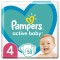 Pampers Active Baby Maxi Pack No4 (9-14kg) 58τμχ