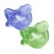 Chicco Physio Soft, Ciuccio tutto in silicone 16-36m Viola o Verde (02713-31)