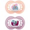 Mam Silicone Pacifiers for 6-16 months Original Orange/Purple 2pcs