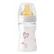Chicco Μπιμπερον Nature Glass Με Σχεδια Ροζ 150Ml Θηλη Kαουτσουκ 0Μ...