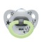 Nuk Πιπίλα Σιλικόνης Happy Nights 0-6m grey