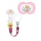 Mam Set Sucette Silicone Original 6-16 mois & Clip it! Rose