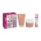Panthenol Extra Love Promo Bare Skin 3 в 1 почистващ препарат 200 мл и розова пудра Kiss Ароматна мъгла 100 мл и мус за тяло 230 мл