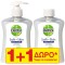 Dettol Υγρό Κρεμοσάπουνο με Αλόη 250ml 1+1 Δώρο (Αντλία + Ανταλλακτ...