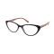 طول النظر الشيخوخي - نظارات للقراءة E206 بوردو-باترفلاي مع ذراع خشبي