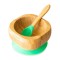 Eco Rascals Bamboo Suction Bowl & Spoon Set Green Eco Rascals Bamboo Suction Bowl & Spoon Set Green