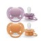 Philips Avent Ciucci Ultra Soft Arancione-Viola SCF091/33, 6-18 mesi 2 pezzi