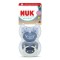 Nuk First Choice Classic Day & Night Πιπίλες Σιλικόνης Μπλε με Θήκη...