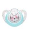 Nuk Genius Color Πιπίλα Σιλικόνη 6-18m Γάτα 1τμχ