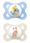 Mam Original Orthodontic Silicone Pacifiers for 2-6 months Blue/Beige 2 pieces