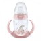 Nuk Classics First Choice Εκπαιδευτικό Μπιμπερό Ροζ Με Λαβές Bambi ...