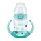 Nuk First Choice Babyflasche mit Griffen ab 6 Monaten, Grün mit Mustern, 150 ml