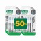 Gum Promo 1619 Trav-Ler Interdental Iso 7 2.6 ملم أسود مدبب، 2x6 قطع