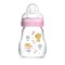 Mam Feel Good Glass Bottle with Silicone Nipple for 0+ months Pink 170ml