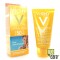 Vichy CS Dry Touch Λεπτόρρευστη Αντηλιακή Προσώπου Ματ Αποτέλεσμα SPF 50 50ml με Δείγμα Idealia Serum