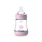 Chicco Пластмасова бебешка бутилка Perfect 5 Pink със силиконов биберон 0+ месеца 150 мл