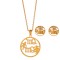 Dalee Mama Stainless Steel Necklace/Earrings Set