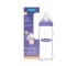 Lansinoh Glas-Babyflasche mit Sauger mit mittlerem Durchfluss, 240 ml