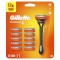 Gillette Fusion5 Handle with 5 Blade Replacement Heads and Lubricating Tape 11pcs