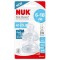 Nuk First Choice+ Θηλή Σιλικόνης Flow Control 6-18m, 2 τεμάχια