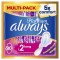 Always Platinum Serviettes Longues avec Ailes Taille 2 80pcs