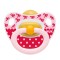 Nuk Classic Happy Kids Ορθοδοντική Πιπίλα Καουτσούκ 0-6m Κόκκινη 1τμχ