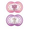Ciucci in silicone ortodontici originali Mam per 16+ mesi rosa/viola 2 pezzi