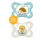 Mam Original Orthodontic Latex Pacifiers for 2-6 months Ciel/White 2 pieces
