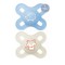 Mam Orthodontic Silicone Pacifiers Start for 0-2 months Blue/Beige 2 pieces