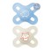 Mam Sucettes Orthodontiques Silicone Start 0-2 mois Bleu/Beige 2 pièces