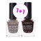 Korres Promo Gel Effect Nail Colour With Sweet Almond Oil No.70 Holographic Ash 11ml & No.54 Festive Red 11ml