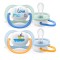 Philips Avent Ultra Air Happy Silicone I Love Mama Blau 0-6m 2St