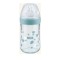 Nuk Nature Sense Γυάλινο Μπιμπερό Θηλή Σιλικόνης Medium 0-6m Πράσιν...