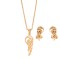 Dalee Σετ Κολιέ/Σκουλαρίκια Angel Wings Stainless Steel