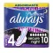 Always Platinum Secure Night (Taille 4) Serviettes avec plumes 10pcs