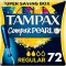Tampax Compak Pearl Regular pour Débit Normal 72pcs