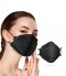 Famex Masques Haute Protection Jetable FFP2 Masques Poisson Noir 10 pièces