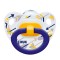 Nuk Classic Happy Days Ορθοδοντική Πιπίλα Σιλικόνης 6-18m Μπλε-Κίτρ...