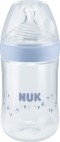 Nuk Nature Sense Μπιμπερό PP Θηλή Σιλικόνης Medium 0-6m Γαλάζιο 260ml