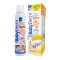Intermed Promo Babyderm Spray solare per bambini impermeabile per viso e corpo SPF50 200 ml e pallone da spiaggia regalo