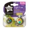 Tommee Tippee Silicone Soothers Night Time 18-36m 2 τεμάχια Tommee Tippee Silicone Soothers Night Time 18-36m 2 τεμάχια