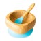 Eco Rascals Bamboo Suction Bowl & Spoon Set Blue