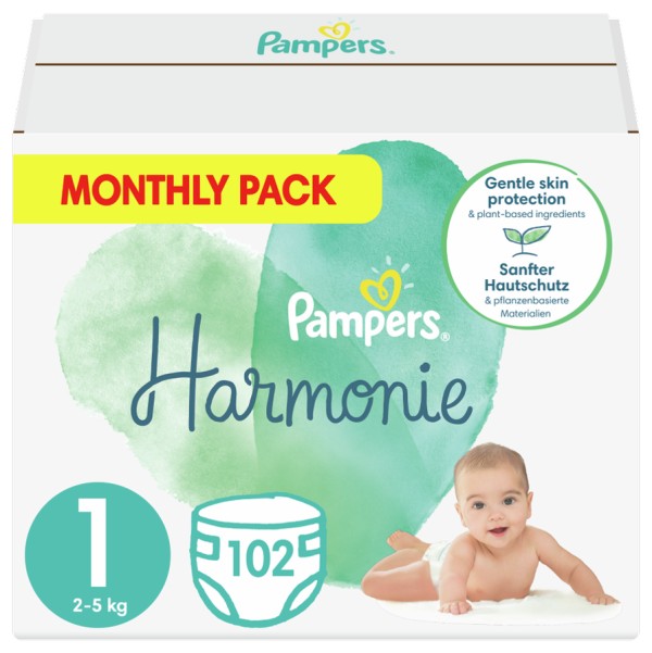 Pampers monatlich …