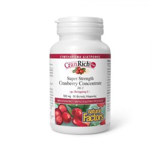 Natural Factors Cranrich Plus 500mg, 90 κάψουλες