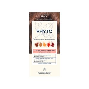Phyto Phytocolor Μόνιμη Βαφή Μαλλιών 6.77 Μαρόν Ανοιχτό Καπουτσίνο