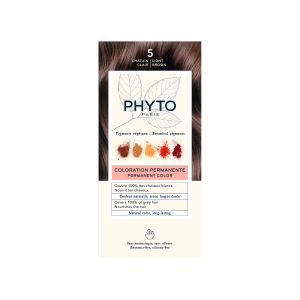 Phyto Phytocolor Μόνιμη Βαφή Μαλλιών No 5 Καστανό Ανοιχτό