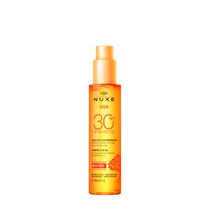 Nuxe Sun Tanning Oil, Λάδι Μαυρίσματος Για Πρόσωπο & Σώμα SPF30, 150ml