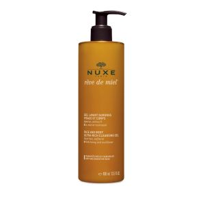 Nuxe Reve De Miel Gel Douche, Αφρόλουτρο Καθαρισμού Προσώπου & Σώματος, Χωρίς Σαπούνι, 400ml