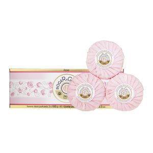 Roger & Gallet Rose 3 Soap Coffrets, Αρωματικά Σαπουνια με Τριαντάφυλλο 3x100gr